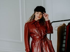 leather dress outfit