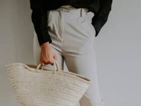 straw bag summer outfit