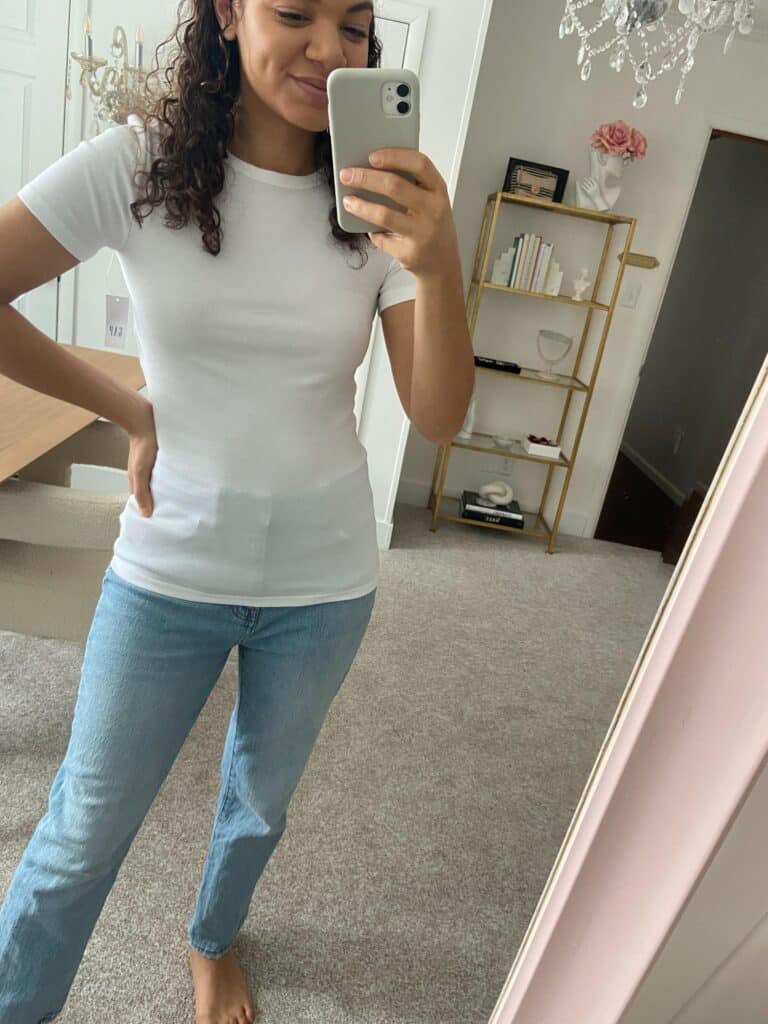 best non see through crewneck white t-shirt