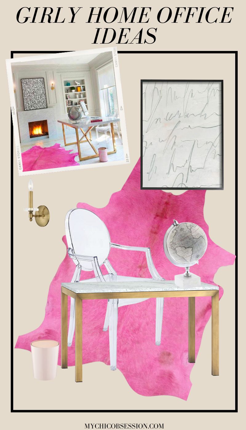 girly home office ideas
