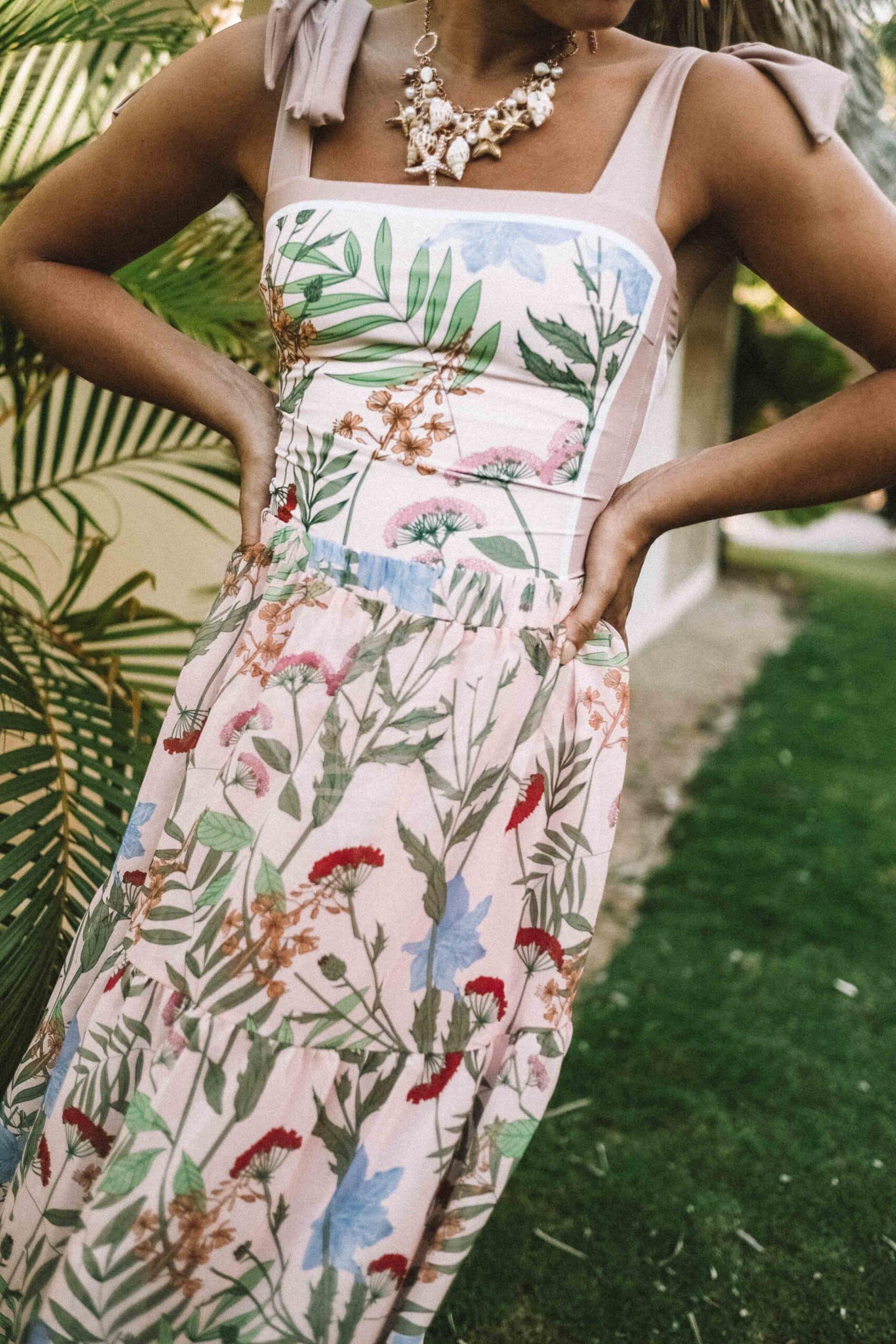 matching swimsuit and skirt sarong outfit