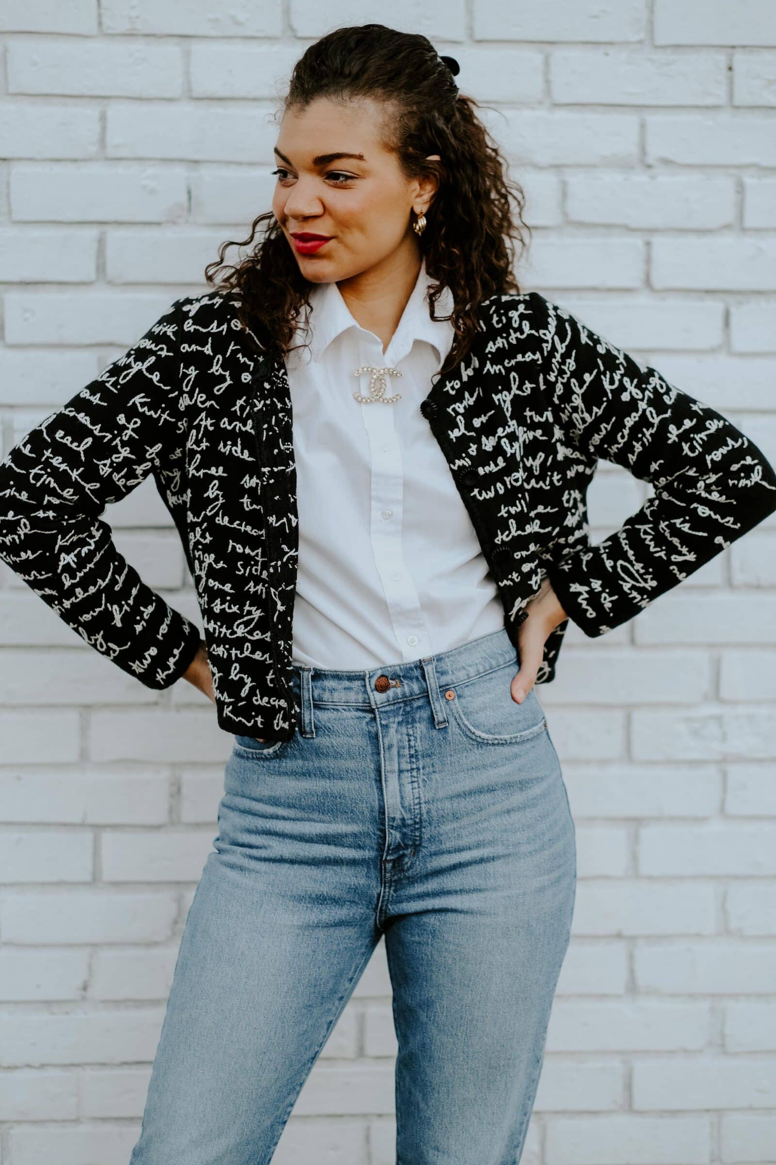 white button down outfit