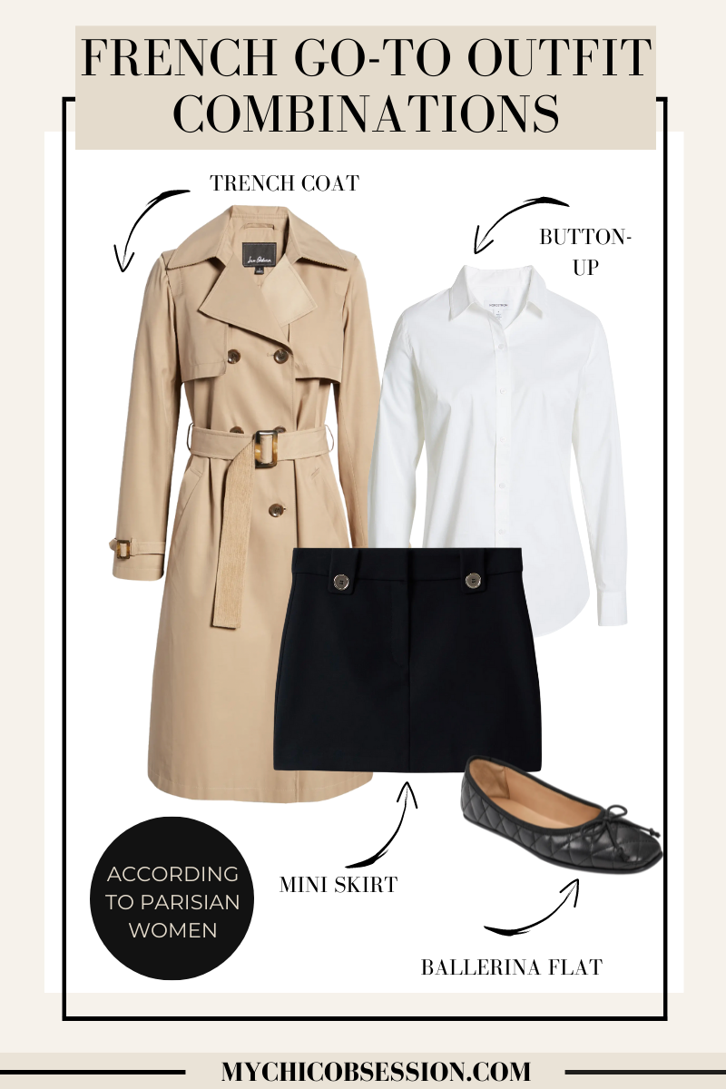 Favorite go-to french outfit combinations from Parisian women