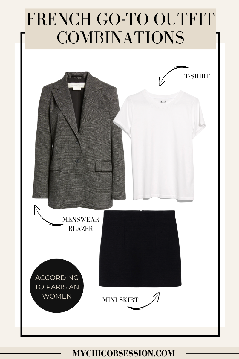 Favorite go-to french outfit combinations from Parisian women