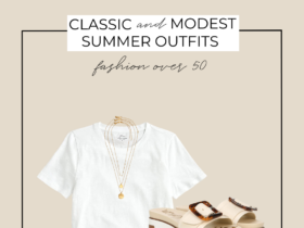 classic summer outfit over 50